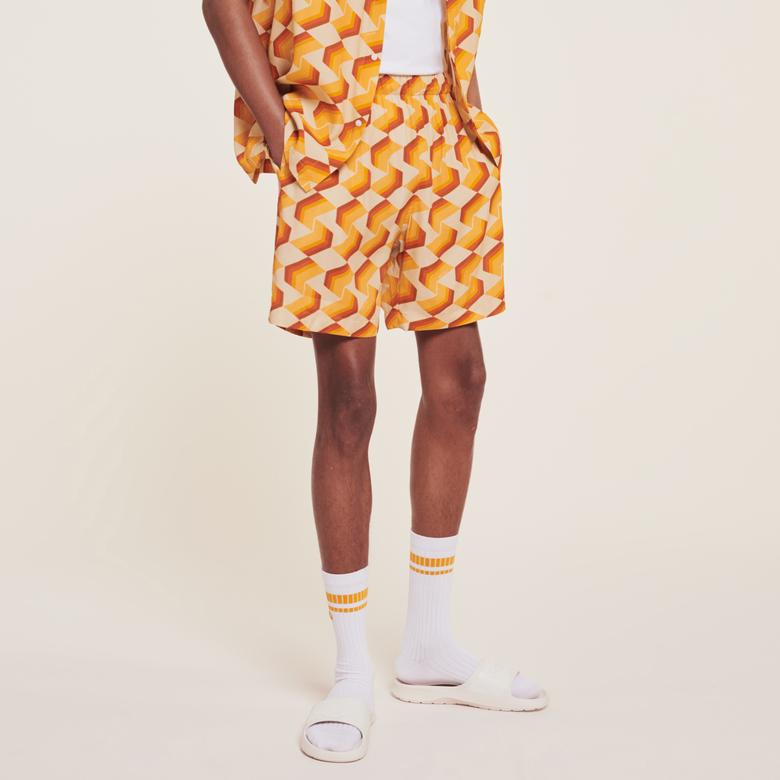 Lacoste X Ricky Regal Erkek Desenli Renkli Şort