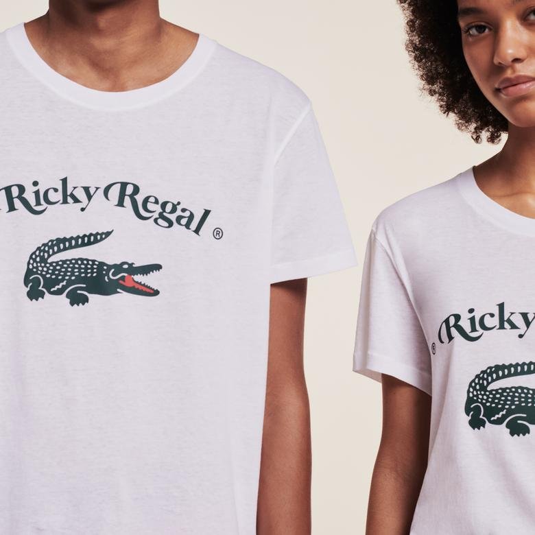 Lacoste x Ricky Regal Unisex Beyaz T-Shirt