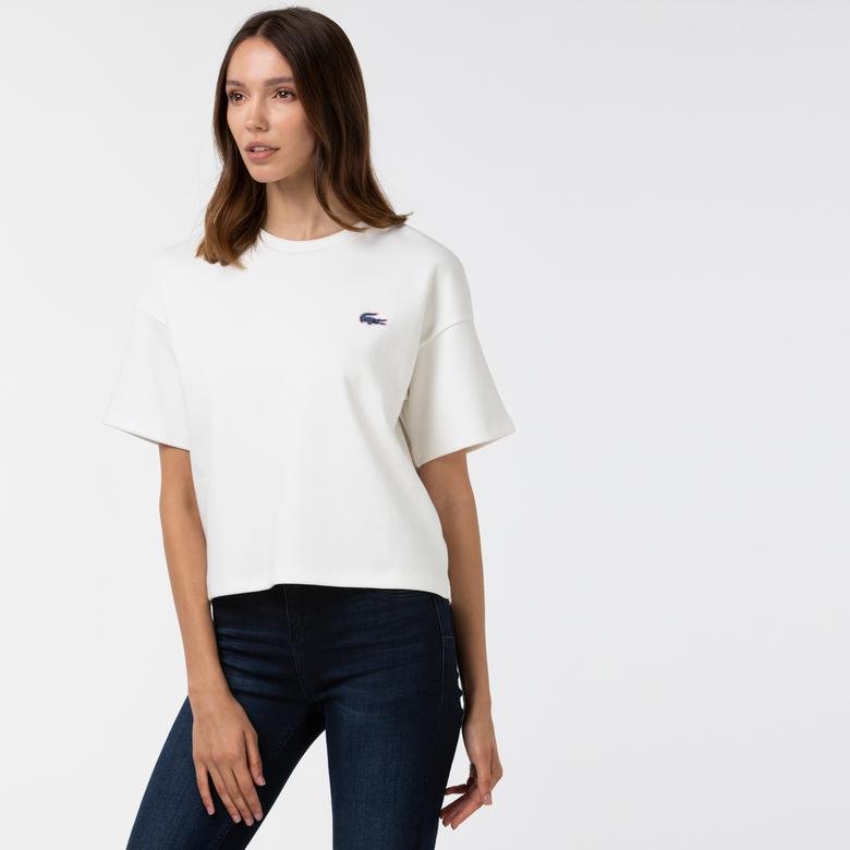 Lacoste Sport Kadın Beyaz T-Shirt