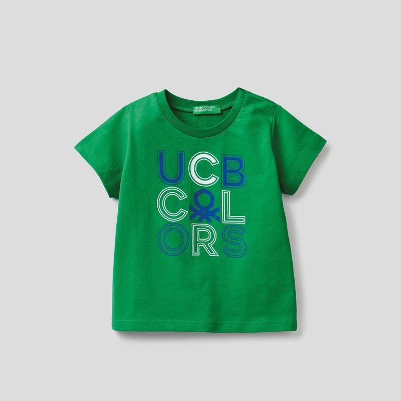 Benetton Erkek Çocuk Yeşil T-Shirt