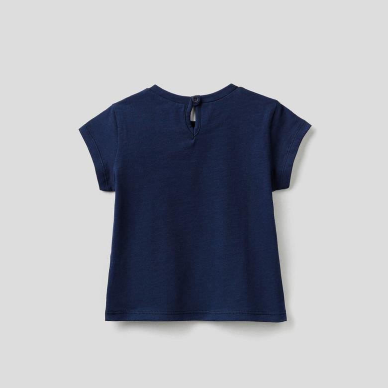 Benetton Kız Çocuk Lacivert T-Shirt