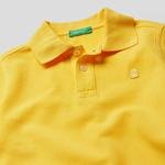 Benetton Logo Pike Erkek Çocuk Sarı Polo