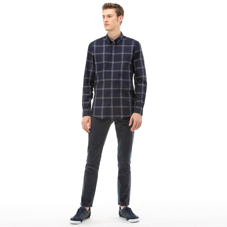 NAUTICA ERKEK GRİ SLIM FIT KADİFE PANTOLON