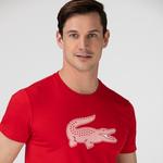 Lacoste Sport Erkek Bisiklet Yaka Kırmızı T-Shirt