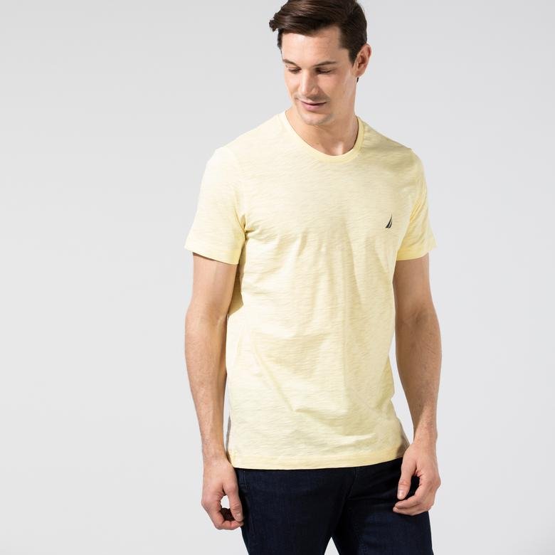 Nautica Slim Fit Erkek Sarı T-Shirt