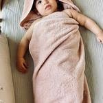 Baboo Kız Bebek Pembe Kundak Havlu