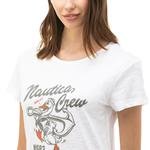 Nautica Kadın Relaxed Fit Beyaz T-Shirt