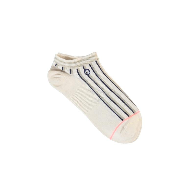 Stance Striped Morning Cream Kadın Beyaz Çorap