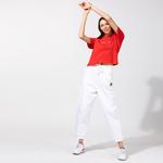 Tommy Hilfiger TJW Linear Logo Kadın Kırmızı T-Shirt