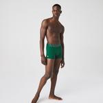 Lacoste Erkek Baskılı Desenli Yeşil - Beyaz 3'lü Boxer