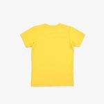 Lacoste Çocuk Bisiklet Yaka Baskılı Sarı T-Shirt