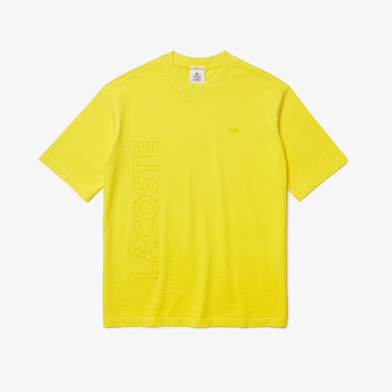 Lacoste Erkek Bisiklet Yaka Sarı T-Shirt