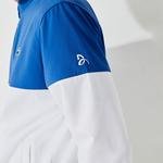 Lacoste Sport Novak Djokovic Erkek Dik Yaka Renk Bloklu Mavi - Beyaz Ceket