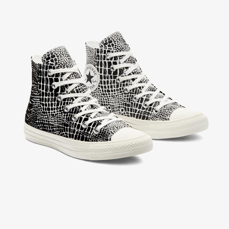 Converse Chuck Taylor Digital Daze Hi Kadın Siyah - Beyaz Sneaker