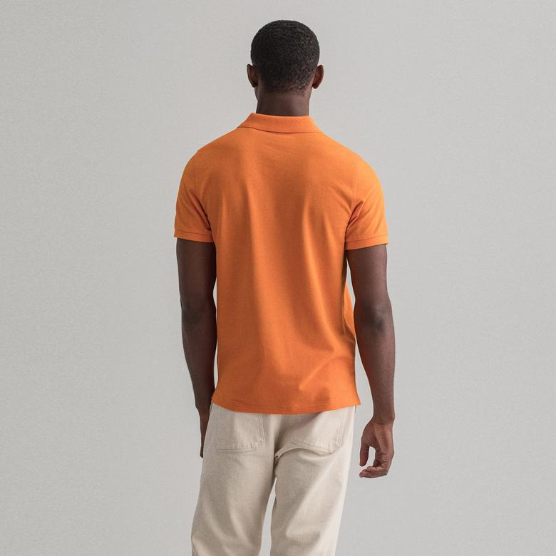 Gant Erkek Turuncu Regular Fit Polo