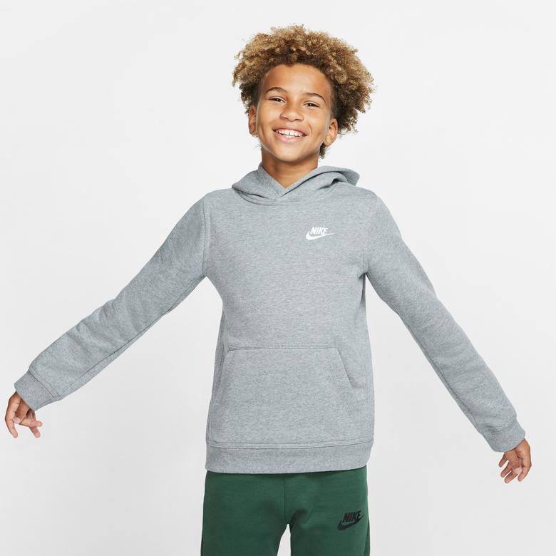 Nike Sportswear Club Po Çocuk Gri Sweatshirt