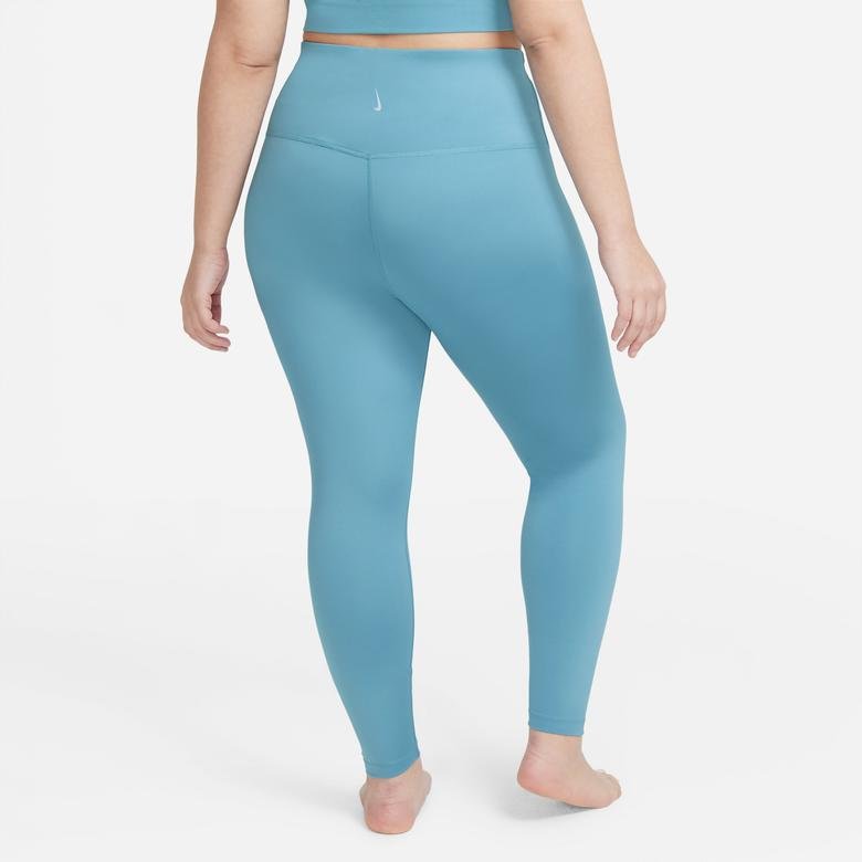 Nike The Nike Yoga 7/8 Büyük Beden Kadın Mavi Tayt 1X-(50-52) CZ3210