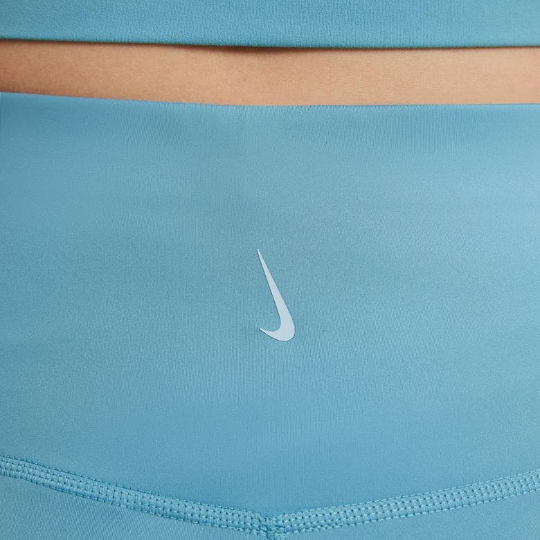 Nike The Nike Yoga 7/8 Büyük Beden Kadın Mavi Tayt