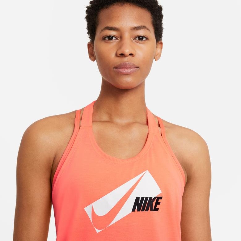 Nike Dry Elastika Hbr Grx Kadın Turuncu Kolsuz T-Shirt