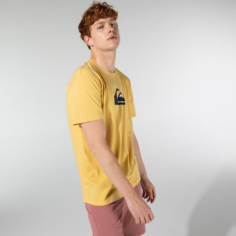 Quiksilver Comp Logo Erkek Sarı T-Shirt