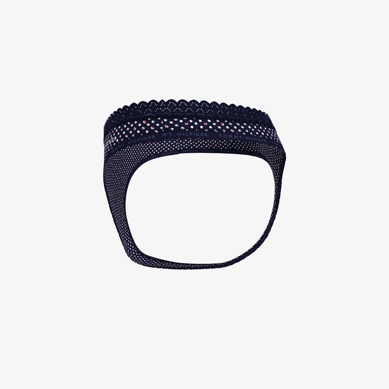 Tommy Hilfiger Print Kadın Mavi Tanga Külot
