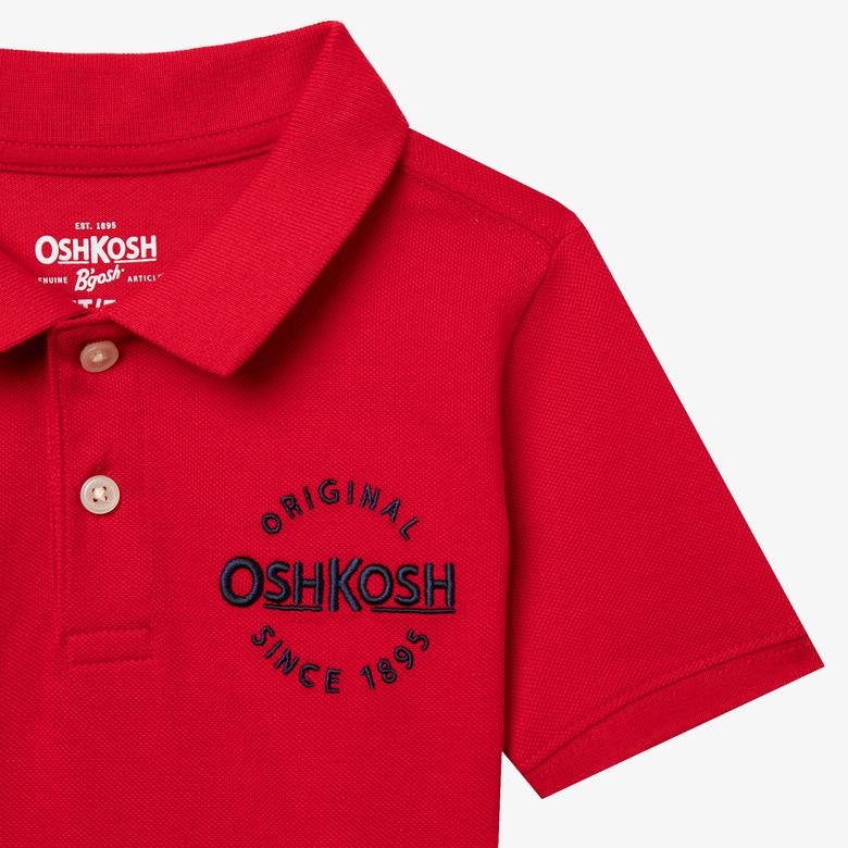 Oshkosh Küçük Erkek Çocuk Polo Kırmızı T-Shirt