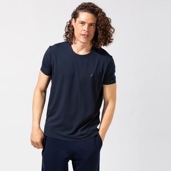 Nautica Erkek Lacivert Standart Fit T-Shirt