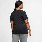 Nike Pro Top All Over Mesh Büyük Beden Kadın Siyah T-Shirt