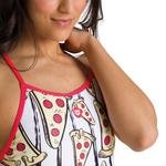 Arena Crazy Pizza Lace Back One Piece Kadın Siyah Mayo