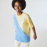 Lacoste LIVE Unisex Loose Fit İki Renkli Pamuklu T-shirt