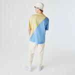 Lacoste LIVE Unisex Loose Fit İki Renkli Pamuklu T-shirt