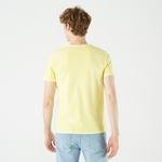Lacoste Erkek Slim Fit V Yaka Sarı T-Shirt