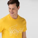 Lacoste Erkek Nakışlı Sarı T-Shirt