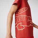 Lacoste Erkek Baskılı Kırmızı T-Shirt