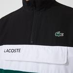 Lacoste Sport Erkek Uzun Kollu Fermuarlı Renk Bloklu Baskılı Renkli Eşofman Takımı