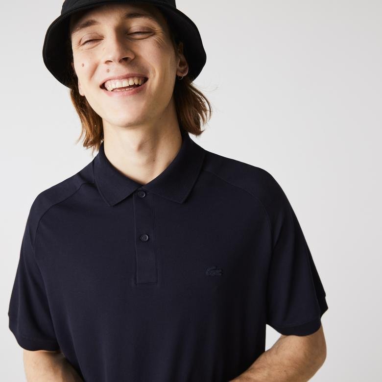 Lacoste Erkek Relaxed Fit Lacivert Polo