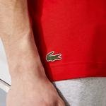 Lacoste Sport Novak Djokovic Erkek Bisiklet Yaka Kırmızı T-Shirt