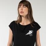 Nautica Kadın Siyah Baskılı T-shirt