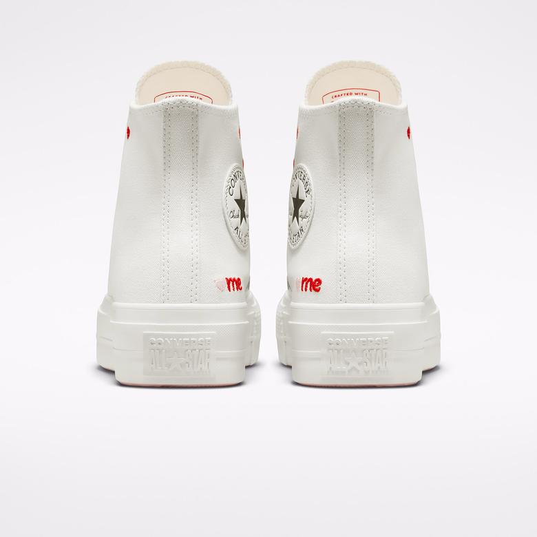 Converse Crafted With Love Chuck Taylor All Star Kadın Beyaz Platform Sneaker