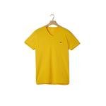 Lacoste Erkek Slim Fit V Yaka Sarı T-Shirt