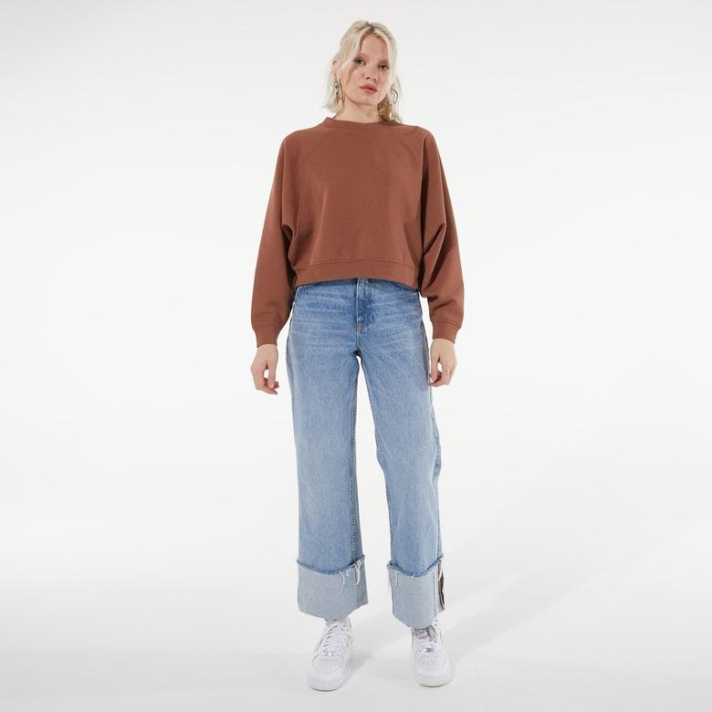 Only Kadın Kahverengi Sweatshirt