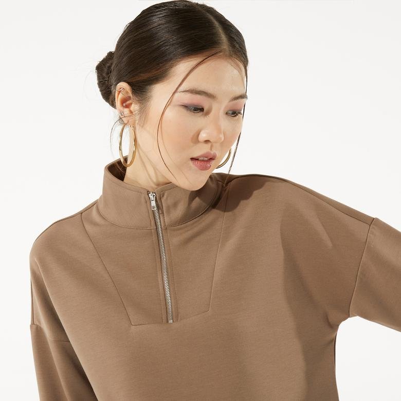 Vero Moda Kadın Kahverengi Sweatshirt