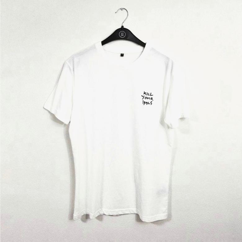 Kıll Your Idols Kadın Beyaz T-shirt