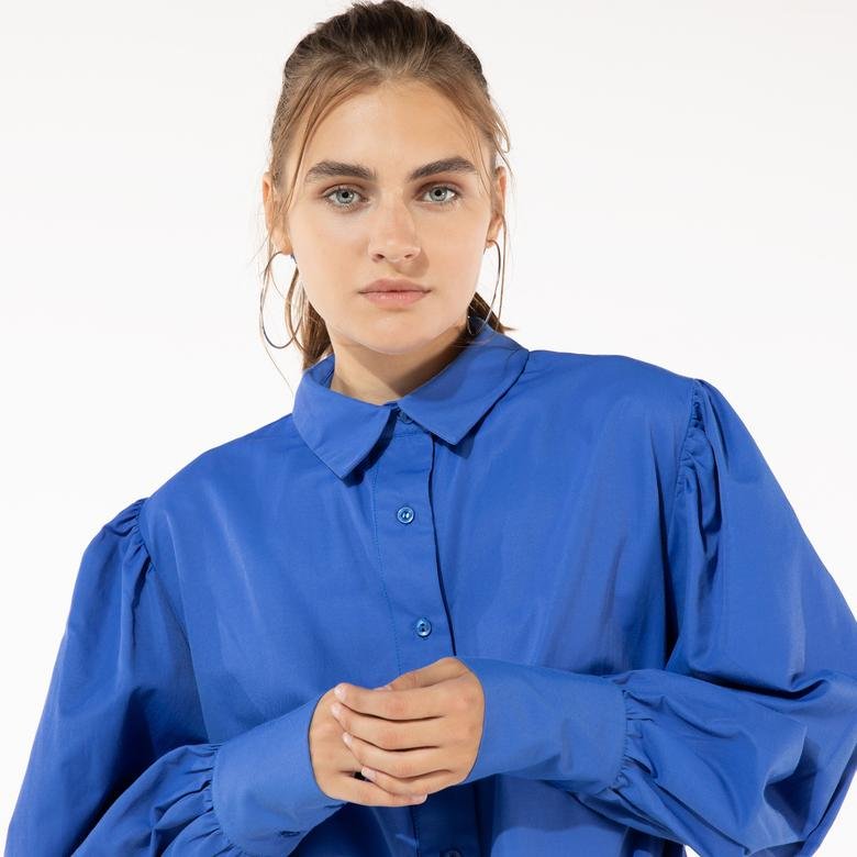 Mısole Kadın Mavi Gömlek