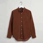 GANT Erkek Kahverengi Kadife Regular Fit Gömlek