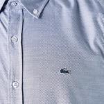 Lacoste Erkek Slim Fit Desenli Açık Mavi Gömlek