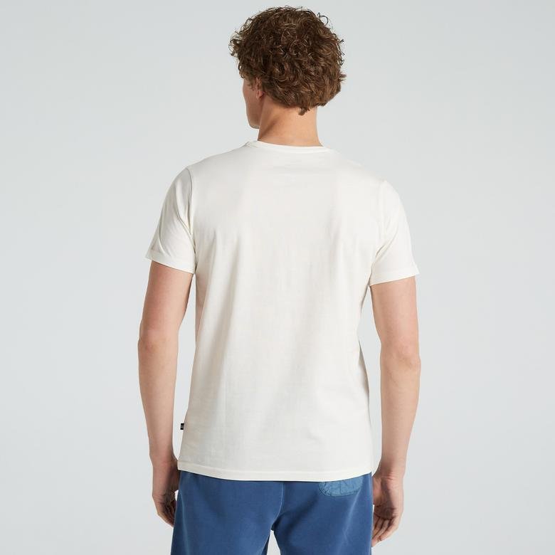 Nautica Standart Fit Erkek Beyaz T-shirt