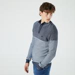 Lacoste Erkek Regular Fit Düğmeli Yaka Lacivert Kazak