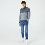 Lacoste Erkek Regular Fit Düğmeli Yaka Lacivert Kazak
