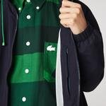 Lacoste Erkek Suya Dayanıklı Renk Bloklu Lacivert Ceket